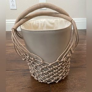J.Crew Sedona bucket bag in taupe color